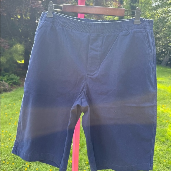 Lands' End Blue Flat Front Shorts - Picture 1 of 4